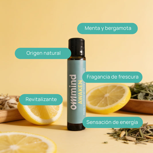 Roll on Aromaterapia Awaken: Menta y Bergamota para energizarte