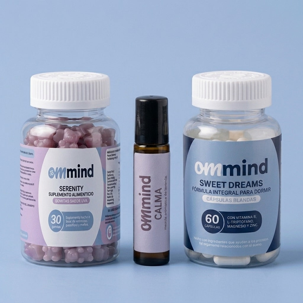 Full relax: Gomitas Serenity + Sweet Dreams + Aromaterapia Calm